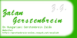 zalan gerstenbrein business card